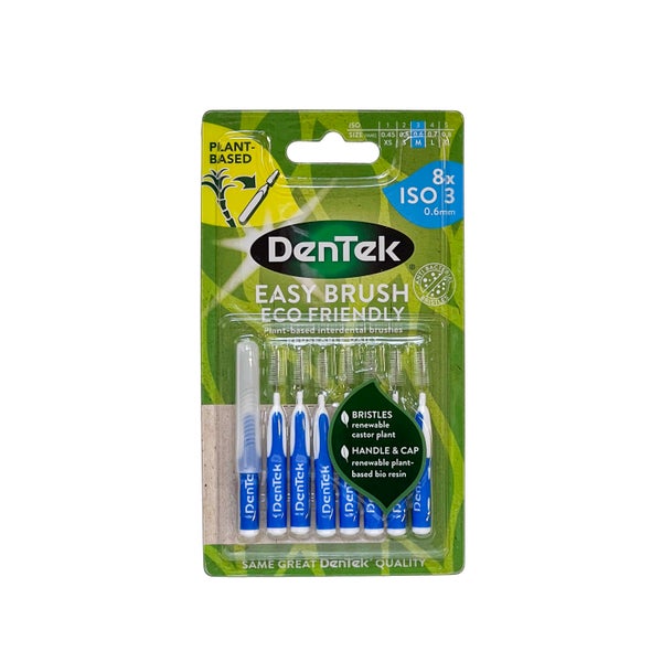 Easy Brush Hammasv&auml;liharja ISO3 &ndash; Keskikokoinen (0,6 mm), 8 kpl