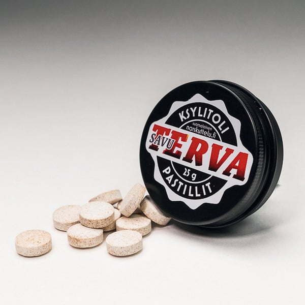 Savuterva ksylitolipastilli - Taskurasiassa 25 g