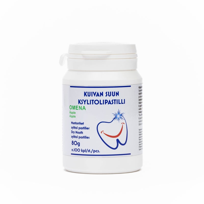 L&auml;hde Omena &ndash; Suuta kostuttava t&auml;ysksylitolipastilli 100 kpl